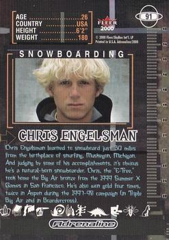 2000 Fleer Adrenaline #91 Chris Engelsman Back